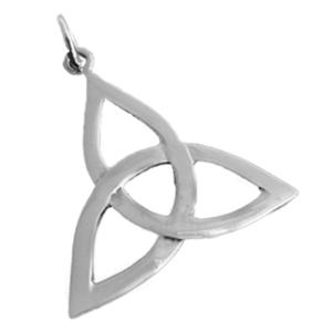 Zilveren hanger Keltische triquetra