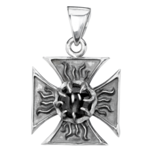 Zilveren hanger iron cross