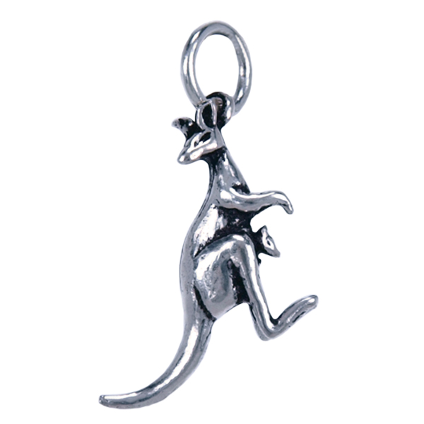 Zilveren hanger kangoeroe