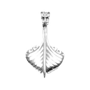 Zilveren hanger vikingenschip