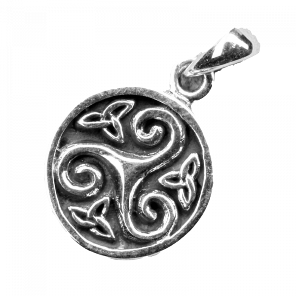 Zilveren hanger Keltische triskel