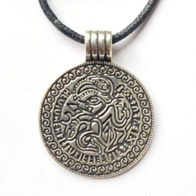Zilveren amulethanger Odin