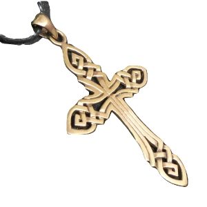 Bronzen hanger Keltisch kruis