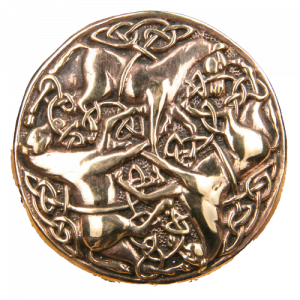 Bronzen broche Keltische paarden