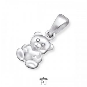Zilveren hangertje teddybeer