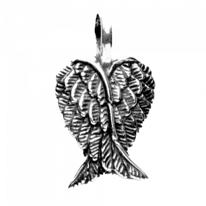 Zilveren hanger engelenvleugels