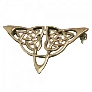 Bronzen broche Keltische triquetra