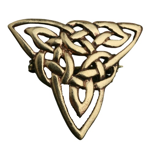 Bronzen broche Keltische triquetra