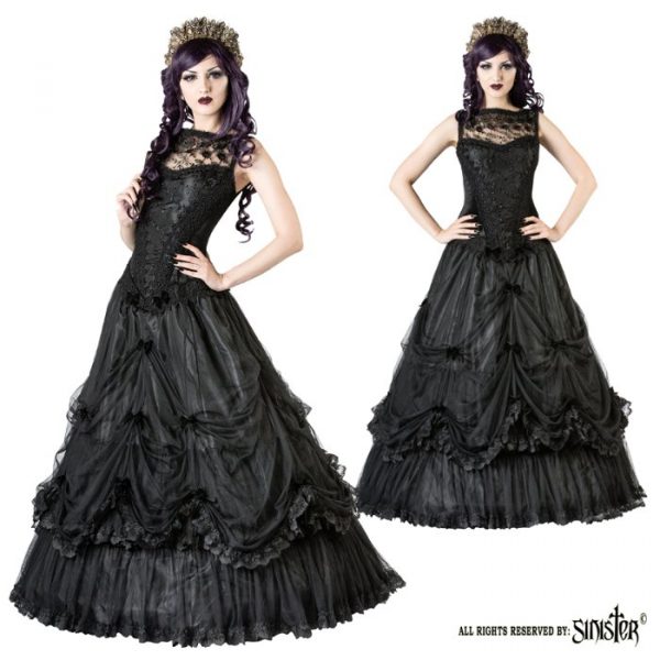 Lange gothic jurk van Sinister