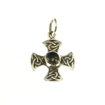 Zilveren hanger Keltisch kruis