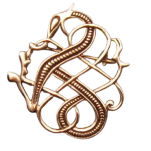 Bronzen broche Keltische draak